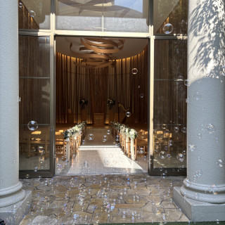 シャボン玉演出ができるそうです