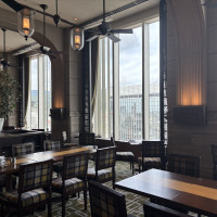 最上階のレストラン。宿泊した場合ここで朝食をとれます。