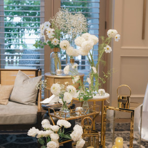 白色ベースでお願いしました。キャンドルもつけました。|776387さんのオリエンタルホテル 神戸・旧居留地の写真(2565878)