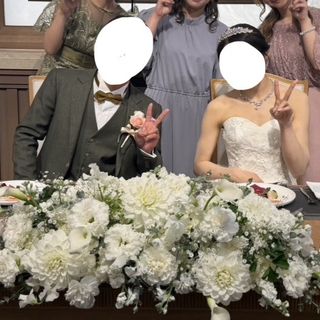 オーダーした通りの装花になりました♩