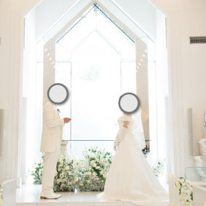 白を基調とした式場感溢れる素敵な会場です|776437さんの華王殿 KAODENの写真(2565056)