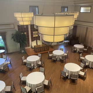 2階からの披露宴会場の写真