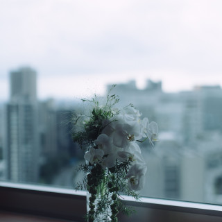 挙式ブーケ
翌日花瓶に入れてもらいました