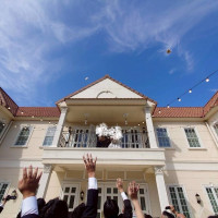 テラスに上がりお菓子撒きもできました。