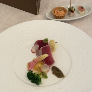 お肉と魚料理を組み合わせてくださり、とても美味しかったです。|776480さんのフェアブルーム水戸アメイジングステージの写真(2565474)