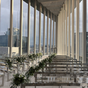 チャペルの写真(別角度)|776503さんのアルモニーアンブラッセ ウェディングホテル/テイクアンドギヴ・ニーズウェディングの写真(2565569)