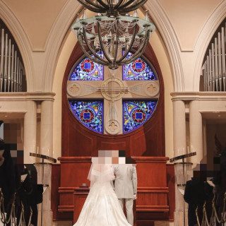 ステンドグラスが綺麗です。