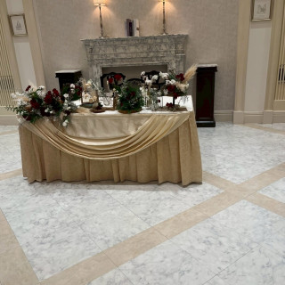 当日のメインテーブル装飾