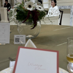 メニューとナプキン|776549さんのアーククラブ迎賓館（郡山）/テイクアンドギヴ・ニーズウェディングの写真(2565976)