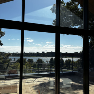 2階の控室からの景色。テラスもあって千波湖が見渡せます!|776583さんのときわ邸 M-GARDENの写真(2566313)