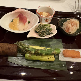 和食の方の最初に出てくるメニュー