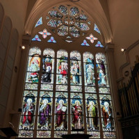 ステンドグラスは圧巻で家族からも好評でした