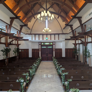 新郎新婦側から見たチャペルの写真です