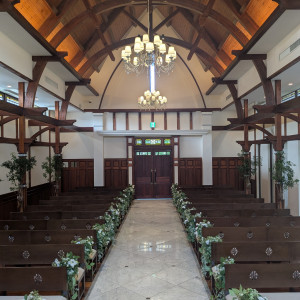 新郎新婦側から見たチャペルの写真です|776651さんのMiel Cocon（ミエルココン）●BRASSグループの写真(2566676)