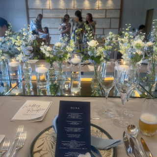 テーブル、メニュー