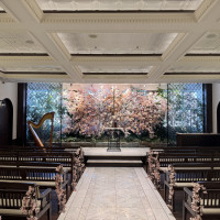 春に見学したので桜カラーでした。