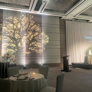 木や人など様々なシルエットを壁に投影できる演出|776666さんのフォーシーズンズホテル東京大手町の写真(2575937)