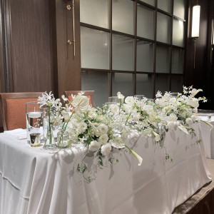 新郎新婦の席|776681さんのワン・ステーションホテル熊本（旧ザ・ニュー ホテル 熊本）の写真(2566842)