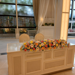 高砂席の後ろにも余裕があり、写真映りが良さそうです。