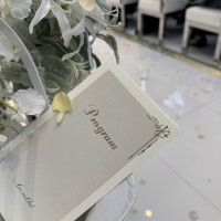 挙式会場にて配られる歌詞カード