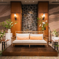 ベンチスタイルにした