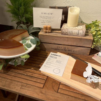 持ち込みのラッシュソープケーキのカット台