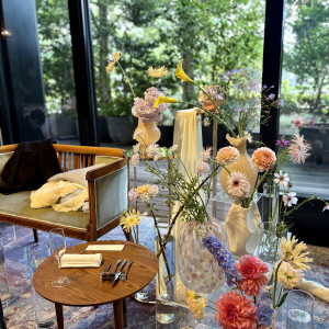 小さい披露宴会場の、フラワーコーデ|776859さんの赤坂プリンス クラシックハウスの写真(2567631)