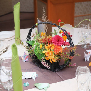ゲストテーブル装花|776862さんのKOTOWA 鎌倉 鶴ヶ岡会館(コトワ 鎌倉 鶴ヶ岡会館)の写真(2567664)