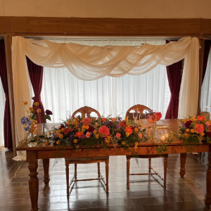 木造の落ち着いた雰囲気の披露宴会場。|776879さんのラ・クラリエールの写真(2567804)