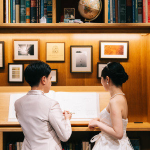 挙式日のページにサイン|776897さんの瀬良垣島教会/アールイズ・ウエディングの写真(2567918)