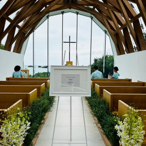 ウェルカムボード|776897さんの瀬良垣島教会/アールイズ・ウエディングの写真(2567933)