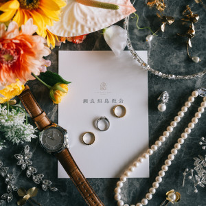 式次第と小物たち|776897さんの瀬良垣島教会/アールイズ・ウエディングの写真(2567912)