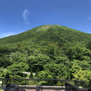 式場から見た景色:大山|776979さんの天空の桝水高原教会の写真(2568492)