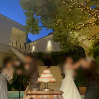 暗くなるとライトアップがキラキラしてかわいい雰囲気です！