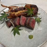 オマール海老、近江牛サーロイン