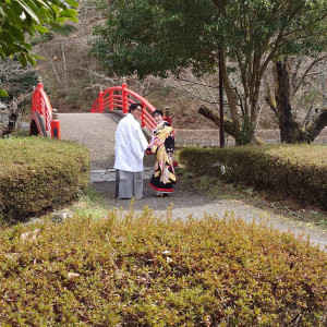 式場前の太鼓橋！周りには桜があり春や秋の紅葉時期は最高です！|777096さんのグランシア須賀川の写真(2568968)