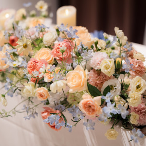 色とりどりのお花|777142さんのアルモニーアンブラッセ ウェディングホテル/テイクアンドギヴ・ニーズウェディングの写真(2569141)