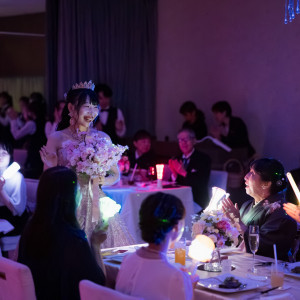 ペンライト、スターフィールド|777142さんのアルモニーアンブラッセ ウェディングホテル/テイクアンドギヴ・ニーズウェディングの写真(2569133)