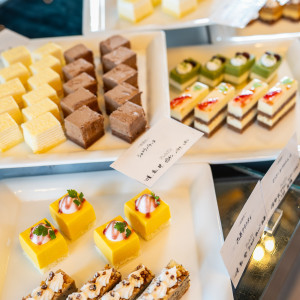 スイーツビュッフェ|777142さんのアルモニーアンブラッセ ウェディングホテル/テイクアンドギヴ・ニーズウェディングの写真(2569119)