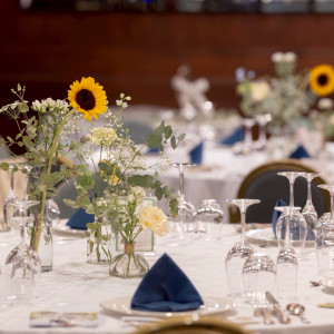 ゲストテーブル装花|777148さんのTHE GLOBAL VIEW長崎 (ザ・グローバルビュー長崎)の写真(2569853)