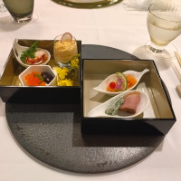 ブライダルフェアで頂いた前菜です。