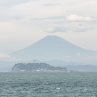 会場から見える富士山