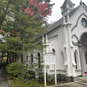 教会の建物の写真です。|777259さんの旧軽井沢礼拝堂 旧軽井沢ホテル音羽ノ森の写真(2571721)