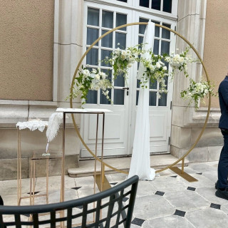 挙式会場。人前式をここで行いました。