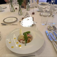 新郎新婦入場前から前菜が来ました！