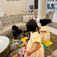 ロビーで子供が遊ぶ場所を作ってくれてました