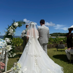 挙式中|777383さんのハレクラニ沖縄の写真(2570101)