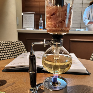 サイフォンで淹れた出汁