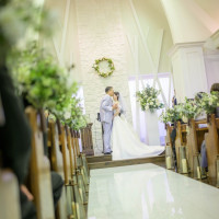 チャペルは造花のままでも十分でした