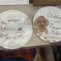 チョコレートで書いてくれています